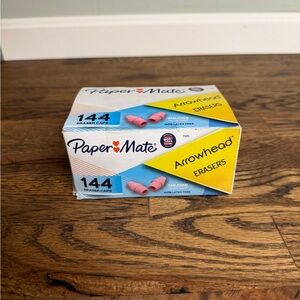 Paper Mate Arrowhead Pink Eraser Caps - 144 Count